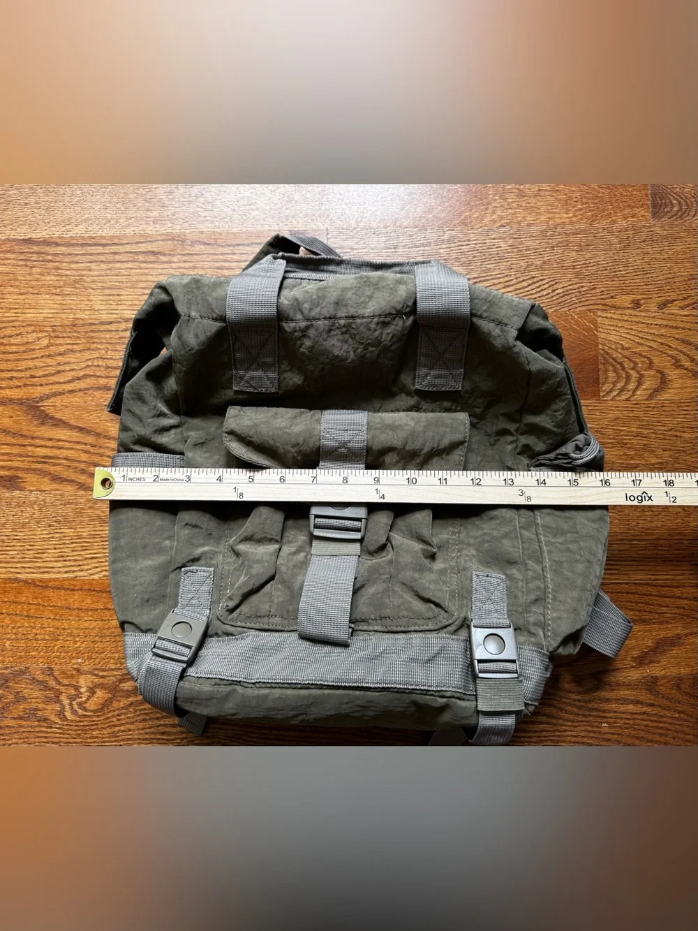 Tommy Bahama Men’s Olive Green Utility Backpack Travel Cargo Military Style